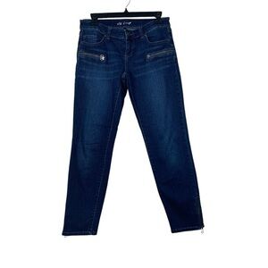 VS Victoria's Secret Crop Denim Blue Jeans Size 4 EUC #DS-1730
